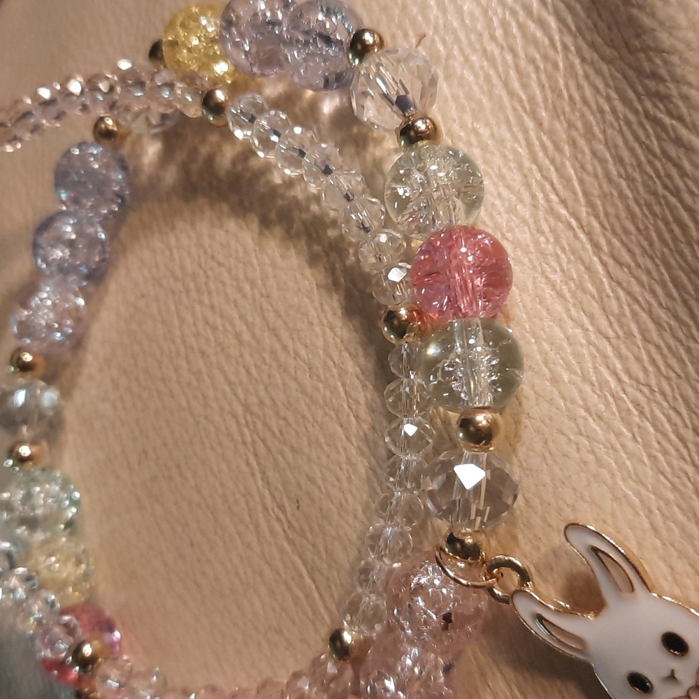 Gypsy Sun handmade White Rabbit Hand made Bracelet - Picture 5 of 5
